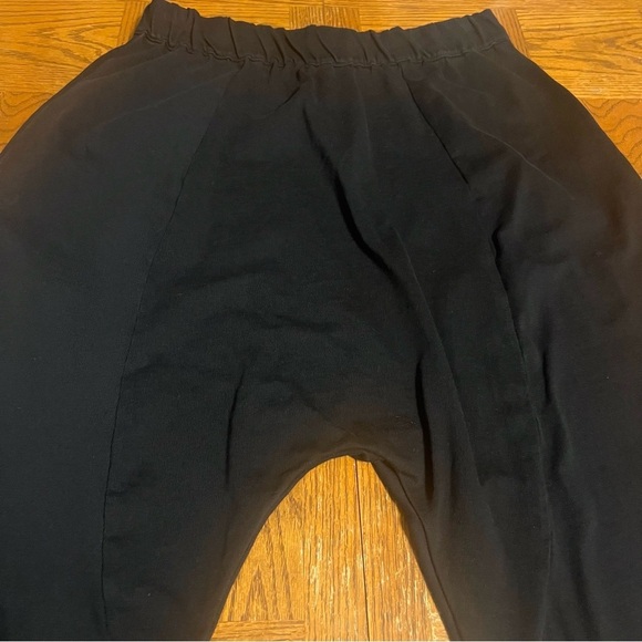 Zara Elastic Waist Slouchy Dropped Crotch Harem Pull on Pants in Black Sz M - Picture 5 of 15